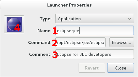 Eclipse: Launcher dialog